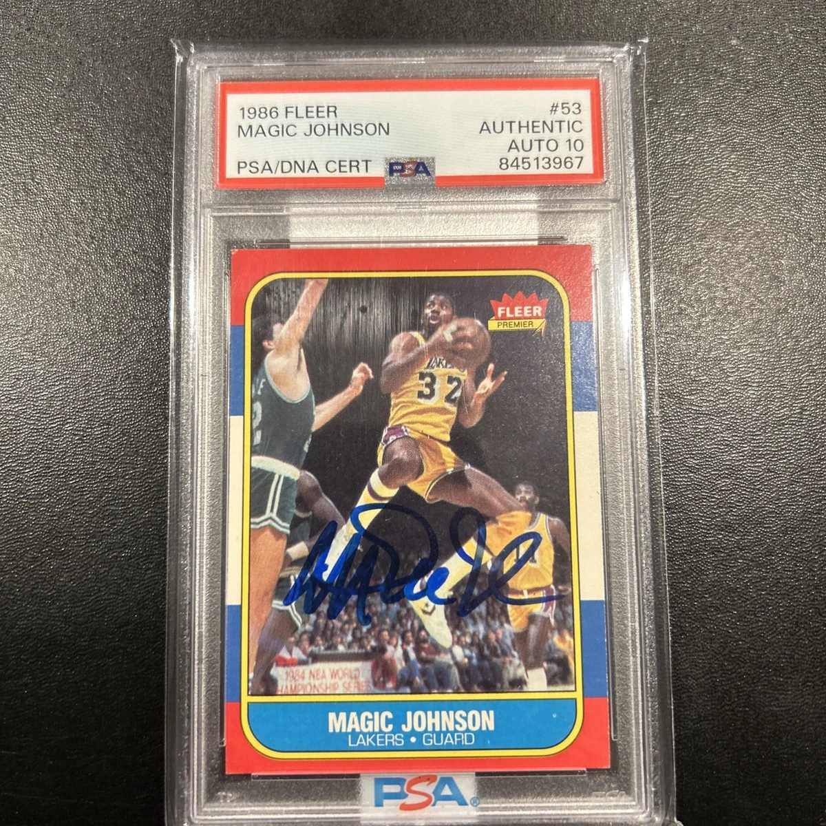 Magic Johnson Professional Sports Authenticator (PSA) Basketball