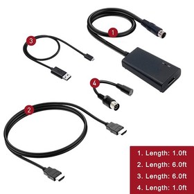 HDMI Cable for Sega Genesis Master System 32X Nomad, Retro Gaming, 720P Upscale