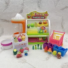 Shopkins Fruit & Vegetable Complete Accessories Basket Bags 23 Extra Figures HTF