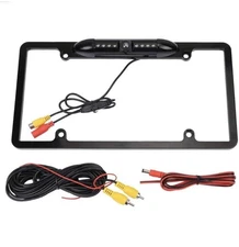 Bileeko license plate frame backup camera, rear view camera with 8 LED 170°