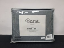 Bare Home Ultra-Soft Sheet Set, 3-Pieces Easy Fit - Extra Soft Twin XL, Gray New