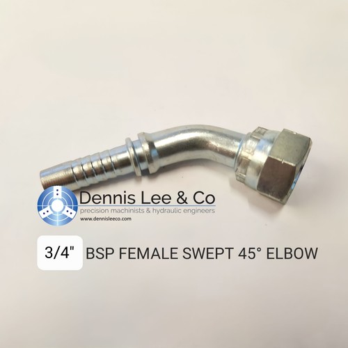 Hydraulic Hose Assembly 3/4" 2 Wire hose. Pick your size and fittings 250-3000mm - Picture 3 of 6