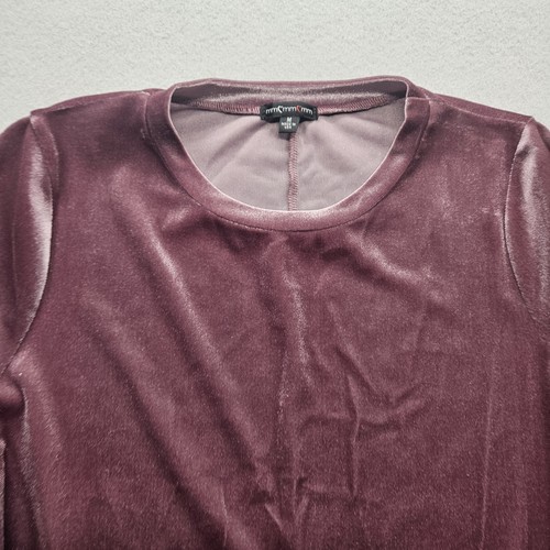 MM Women's Medium Purple Velvet Tops NWT - Picture 4 of 11