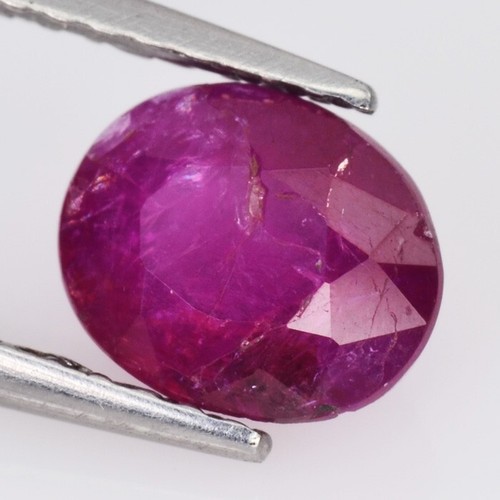 1,30 Ct _ GFCO CERTIFICADO ROSA ROJO RUBÍ NATURAL SIN CALENTAR CORTE OVALADO PIEDRAS PRECIOSAS SUELTAS - Imagen 11 de 16