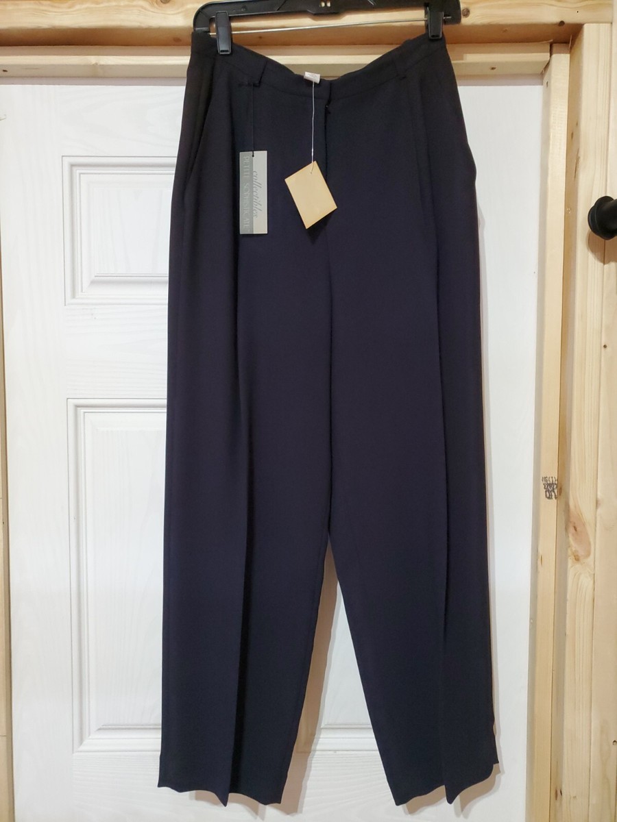 women's petite black dress pants Alex Evenings Petite Crepe Pants main image 0