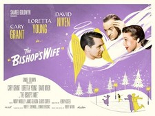THE BISHOP'S WIFE 1947 UK quad poster print 30x40