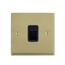 Hamilton 92TCSBL 1g telephone slave socket Victoria Polished Brass new old stock
