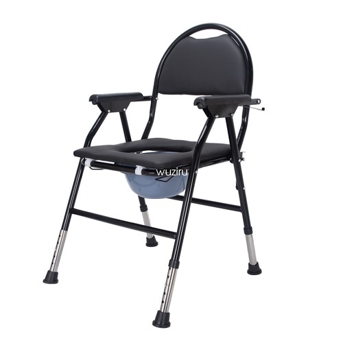 Commode Shower Chair Portable Toilet Wheels Chair Mobility Disability Aid - Picture 2 of 12