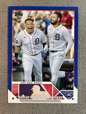 2023 Series 1 Riley Greene #210 Royal Blue Retail Exclusive Not Bad, Rook! RC