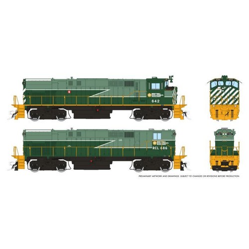 Rapido 33029 HO Scale BCR Green Lightning Stripe Scheme M420 + M420B #642 + #686 | Zustand: New