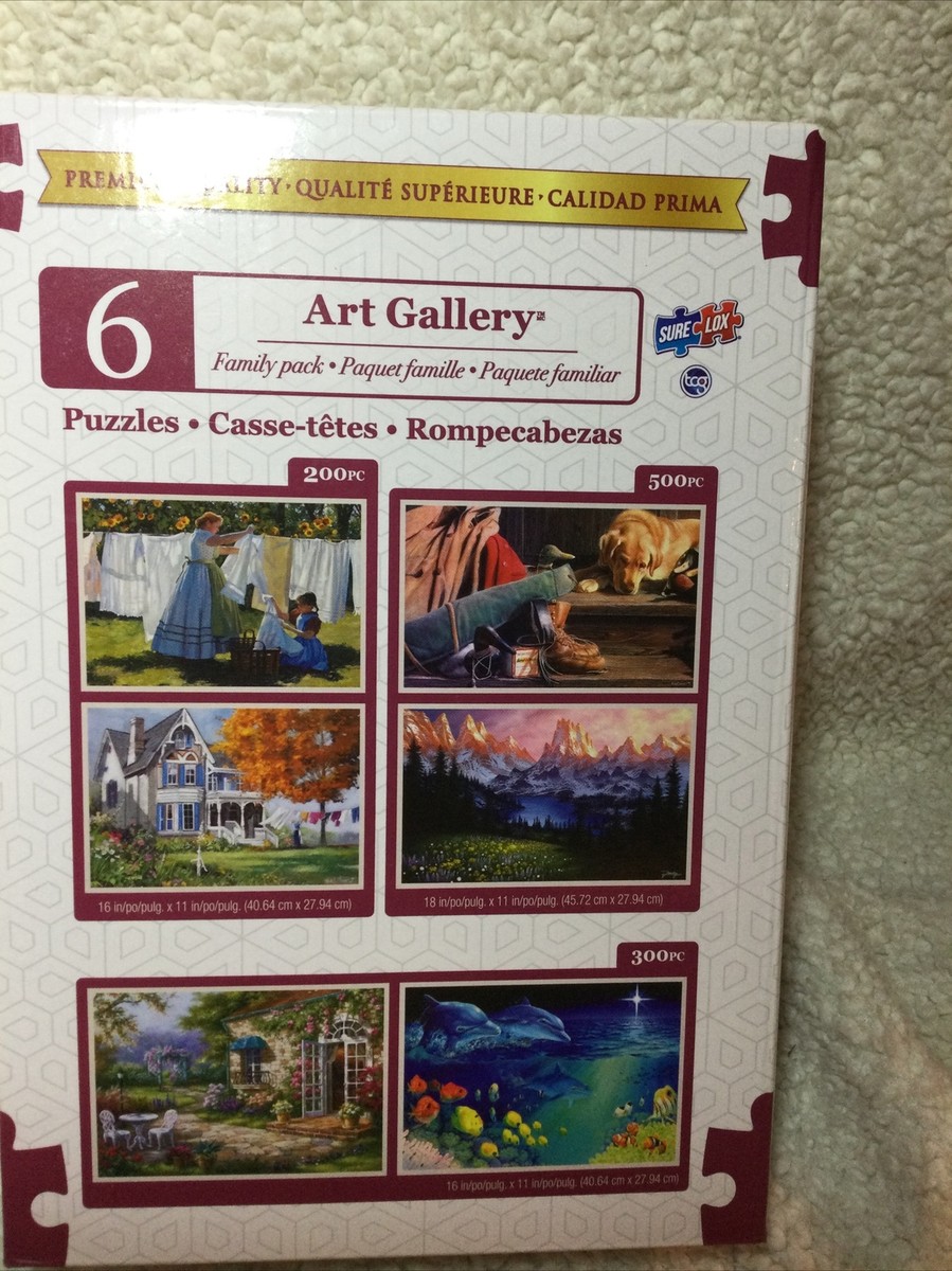 ART GALLERY アート書籍セット6.7.8.9.10 TCG Toys Art Gallery 6 Jigsaw Puzzle Family Pack SURE LOX PREMIUM