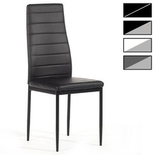 4er SET Esszimmerstuhl Essgruppe Küchenstuhl Essstuhl in schwarz grau oder weiss