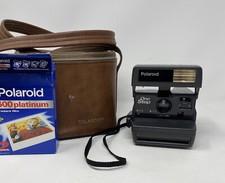 Vintage Polaroid One Step 600 Film Instant Camera  Case Bag  Film