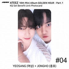 ATEEZ 10th Mini Album Golden Hour Part.1 POB Photocard Complete Set Hellolive KQ