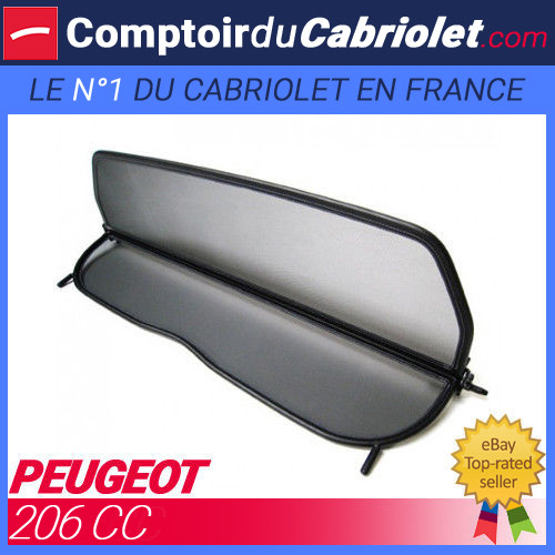 Filet anti-remous Peugeot 206 CC pour rouler décapoté en toute saison sans froid