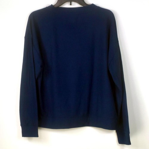 Jenni Waffle Knit Pajama Top & Jogger Pants Set Holiday Lights Blue Opt Size New - Picture 4 of 7