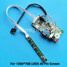 For B133XW07 V1/V2 LVDS-40 Pin Laptop 1366x768 HDMI+VGA Controller Board DIY Kit