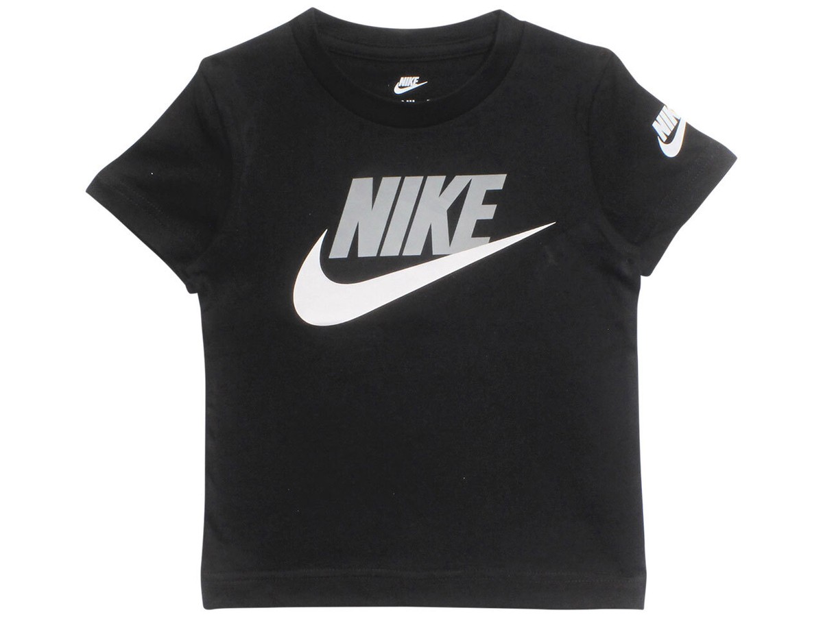 Nike Little Boy's T-Shirt Short Sleeve Futura Evergreen Black | eBay
