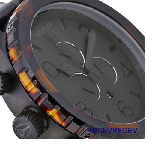 BRAND New Watch Matt Black Dark Tortoise 51-30 CHRONO A083-1061 A0831061 &