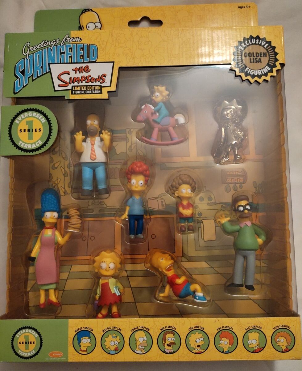 Simpsons Limited Edition Series 1 Figurine Collection Golden Simpsons Limited Edition Series 1 Figurine Collection Golden