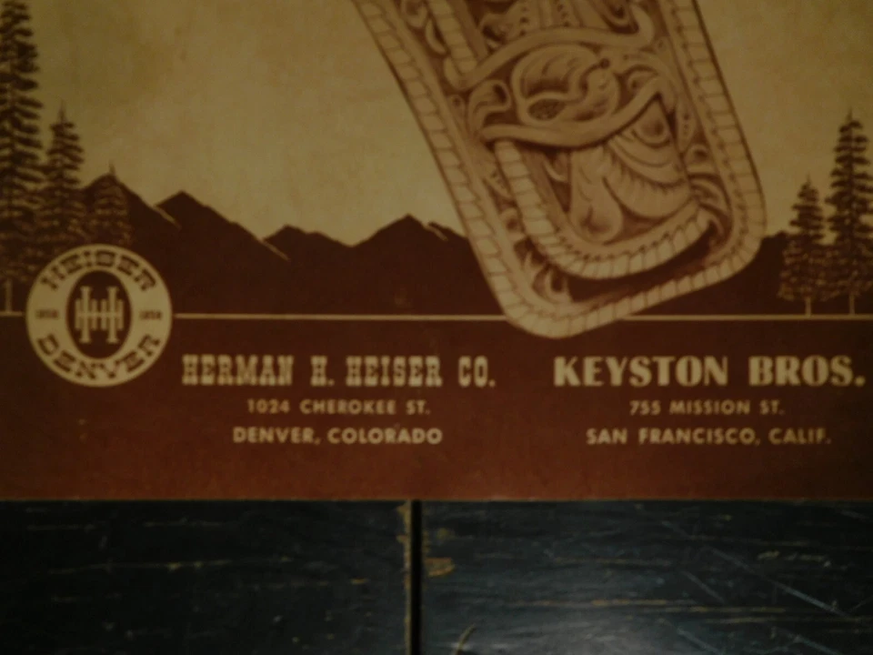 De colección 1952 Heiser-Keyston Cuero Artículos Deportivos Catálogo n.º 52 Foto 3 de 4