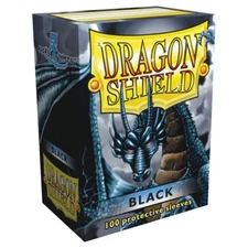 Dragon Shields: (100 Sleeves) Black by Arcane Tinman ATM10002 Standard Size
