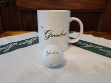 Vintage Greenbrier Resort Hotel China 12oz. Coffee Cup Mug &  Logo Golf Ball