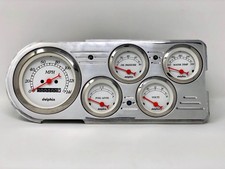 1948 1949 1950 Ford Truck 5 Gauge Dash Panel Insert White