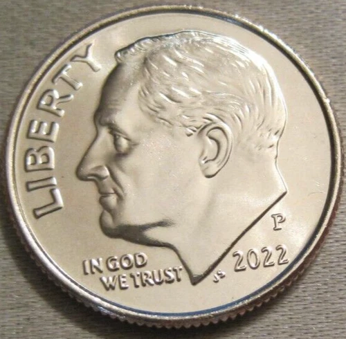 SELLING AS SHOWN - A 2022 P UNCIRCULATED ROOSEVELT DIME *** NICKEL CLAD *** 442
