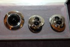 VTG ART DECO BROOCH  & PIERCED EARRINGS VELVET BOX CROWLEY — photo 3