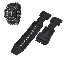 Bolt 12298 26mm Black Rubber Watch Strap For Invicta
