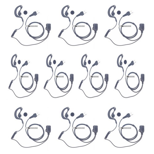 10 x G Form PTT Overt Hörmuschel/Headset Weiche Ohrmuschel für Maximon 2 Pin Radio - Bild 1 von 4