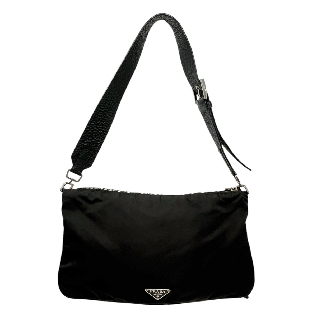 ハンドバッグ PRADA Padlock handbag VTG Prada Black Lambskin New Box Padlock Purse Gold Hardware