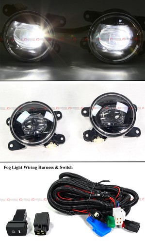 FOR 2022-2024 CIVIC PROJECTOR CLEAR LENS LED FOG LAMP + GLOSS BLACK BEZEL COVER - Picture 5 of 8