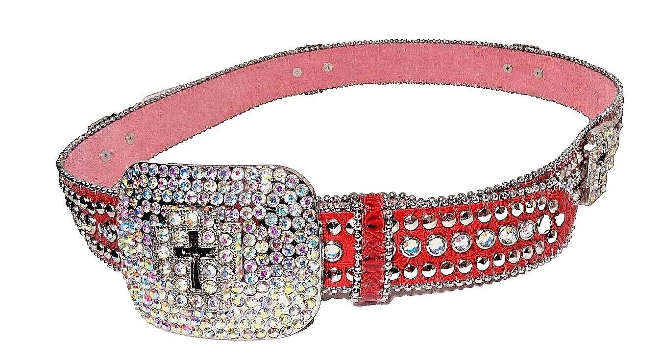 L 码专利皮革纯色腰带女