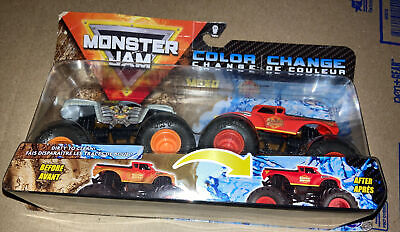 Spin Master Monster Jam, Color-Changing Die-Cast Monster Trucks 2-Pack