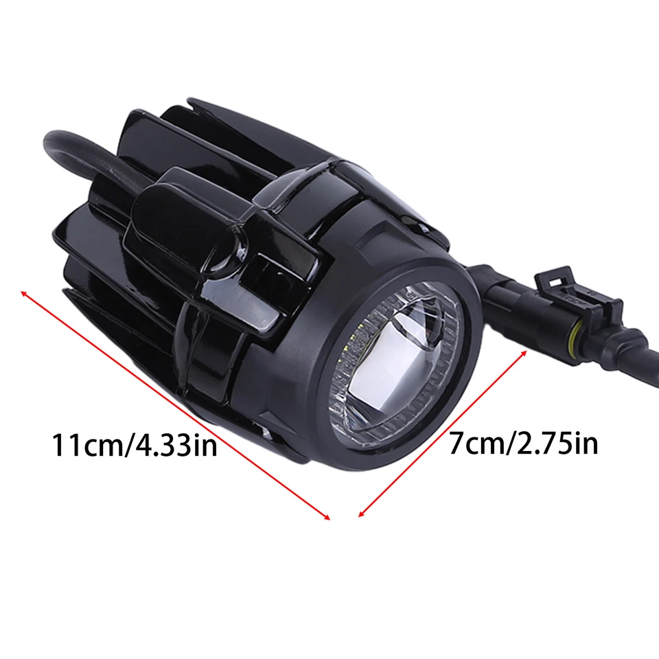 2x LED luz antiniebla motocicleta faros adicionales luz de marcha para BMW R1200GS F800GS - Imagen 2 de 4