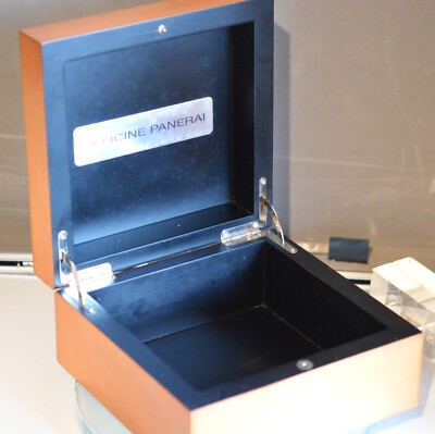 Original Officine Panerai Wood Watch Box Case Uhrenbox Etui Aufbewahrung Holz