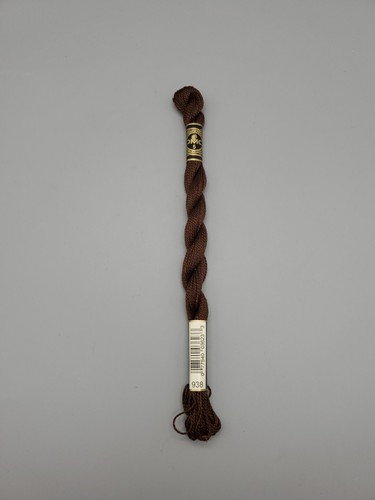 DMC Perle Cotton Skein Size 5 27.3yd 938 Needlepoint Embroidery, Crewel - Picture 1 of 4