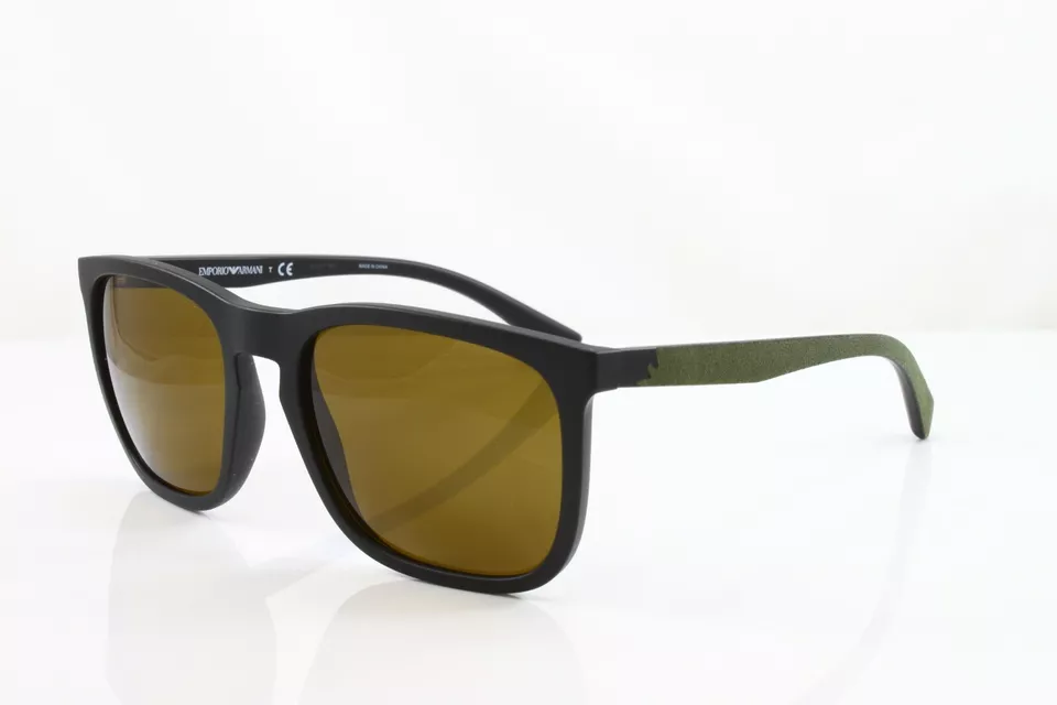 Gafas de sol cuadradas para hombre Emporio Armani EA4132-504273 negro mate 57 mm nuevas con etiquetas Foto 3 de 3