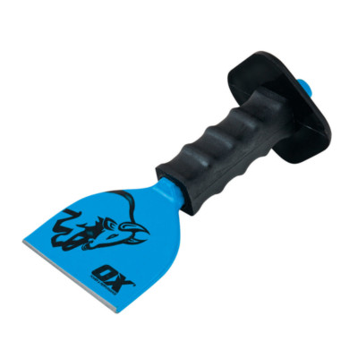 Ox Tools 3'' Brick Bolster w/ Guard - 3ins / 75mm - Blue/Black
