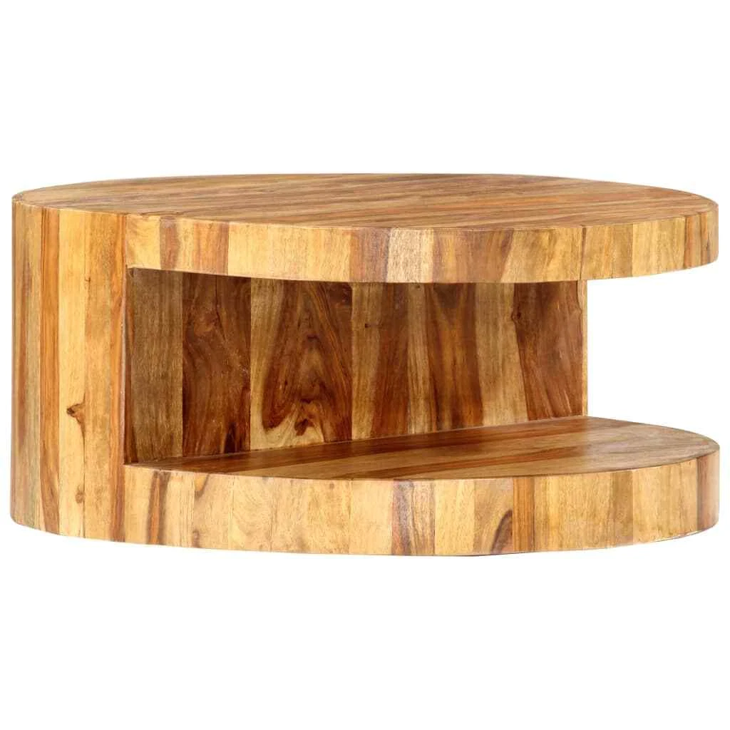 Round sheesham 2024 coffee table