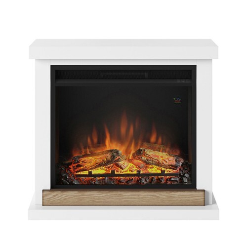 Camino Elettrico Tagu Hagen Bianco a Led da Pavimento con Cornice 1500w - Foto 1 di 6