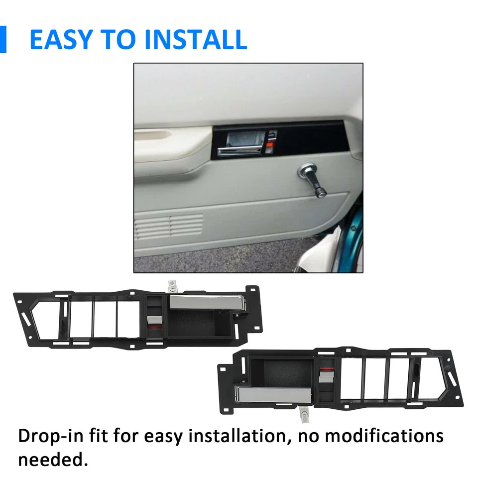 2X Interior Door Handle For 88-94 Chevy GMC C/K1500 Pickup Front Left Right Foto 2 de 4