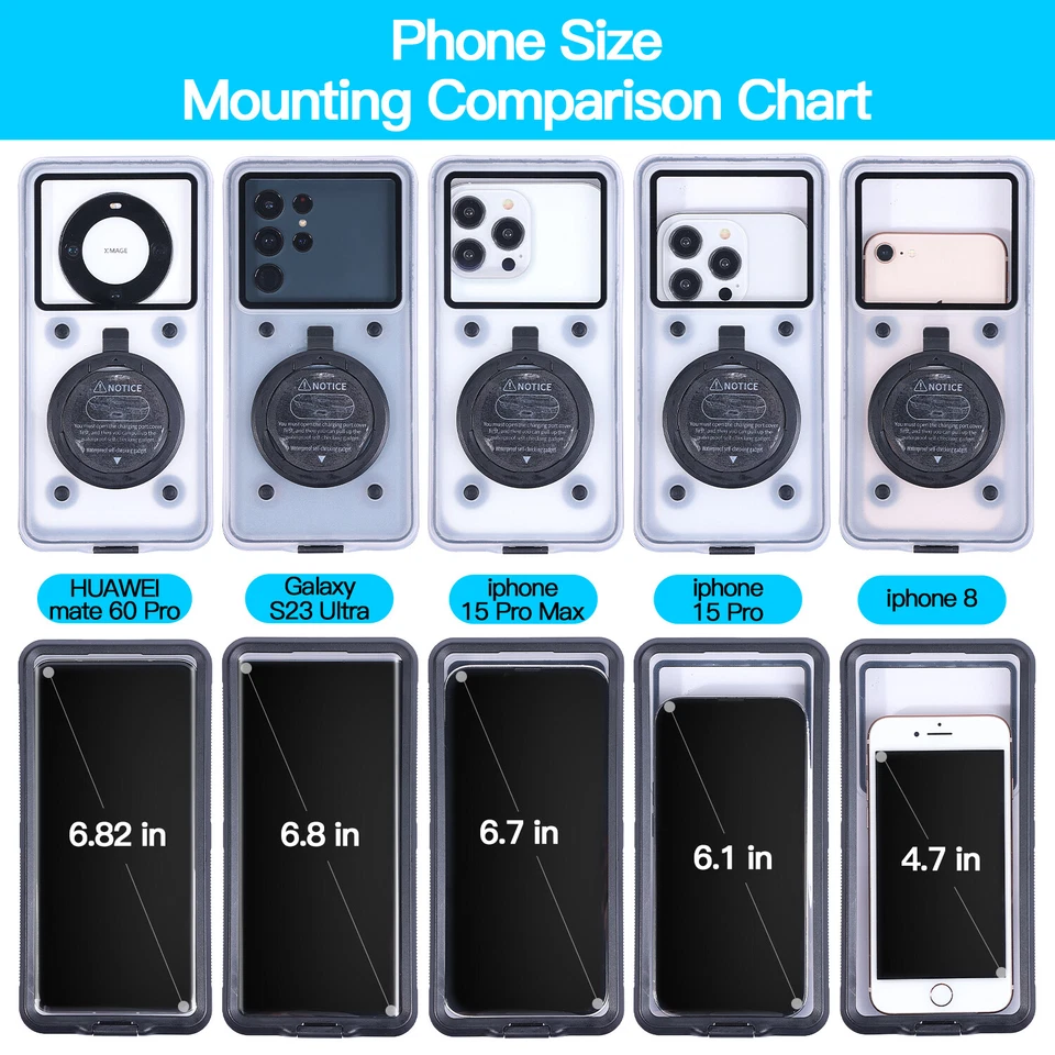 Self Check Waterproof Case Cover For Xiaomi 13T Redmi 13C Note 12 11S 13 Pro - Image 3 of 4