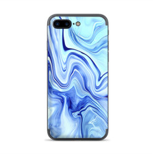 Apple iPhone 7 / 8 Plus Skins Decal Wrap Blue Marble Rocks Glass