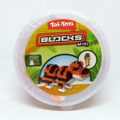 Tiger - 73 Teile - Toi-Toys Blocks Mini Klemmbausteine Bausatz NEU