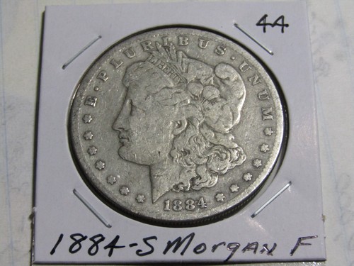 1884-S Morgan Silver $1 Dollar #44 - F