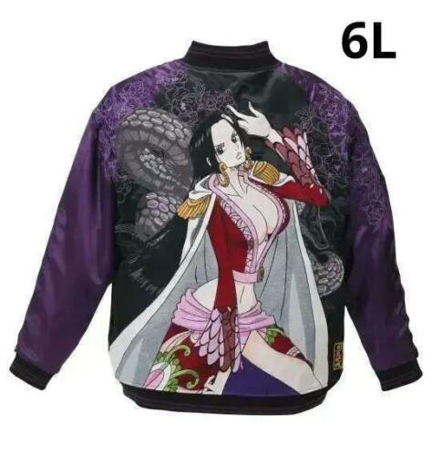 Sukajan ONE PIECE Boa Hancock 6L Embroidery Reversible Jacket from Japan - Picture 1 of 6