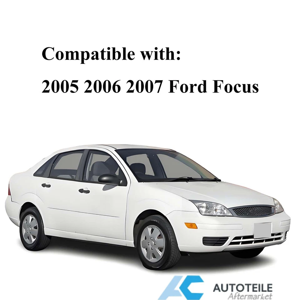 For 2005 2006 2007 Ford Focus Headlights Assembly Head Lamp Chrome Housing Clear Foto 2 de 4